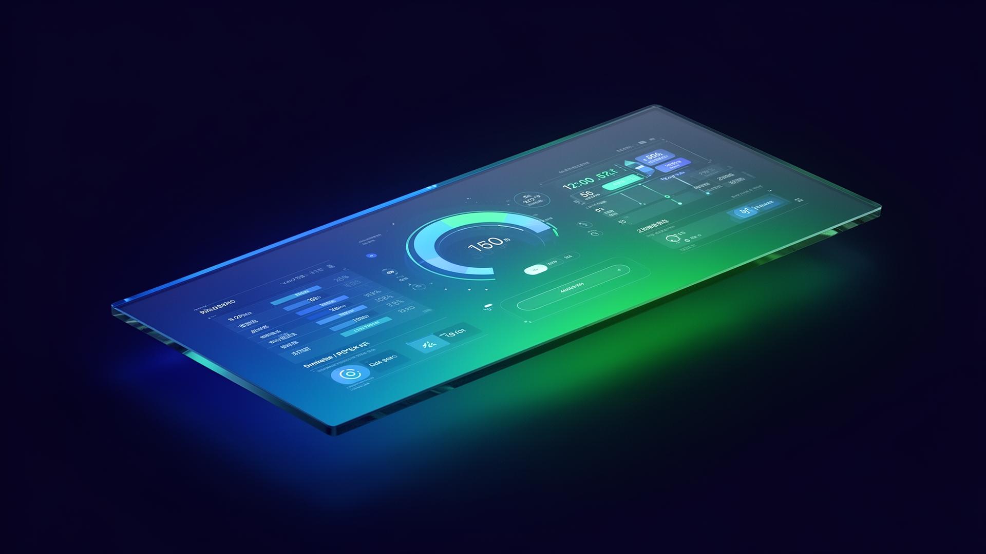 Modern web design dashboard preview
